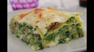 Lasagne con cime di rapa scamorza affumicata e salsiccia [upl. by Gnirol349]