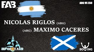 NICOLAS RIGLOS VS MAXIMO CACERES ARGENTINA VS ESCOCIA [upl. by Robena]