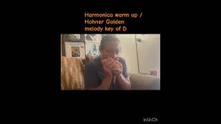 HarmonicaWarmup HohnergoldenMelody Dharmonica blues BackingTrack harmonicaLicks [upl. by Iseabal]