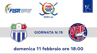 Serie A1  Giornata n19  Why Sport HC Valdagno x Centro Porsche Firenze VHForte [upl. by Nerral]