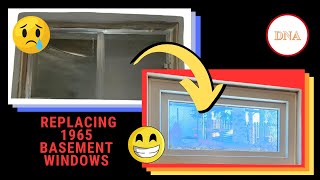 Replacing Metal Basement Windows with New Vinyl  Refinish Metal Window Buck [upl. by Eilliw]