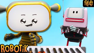 Musicbot Ka Naya Gaana  Robotik Cartoons For Kids  Robotik Hindi [upl. by Lakim]