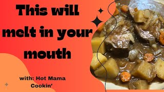 Pot Roast Crockpot with potatoes carrots amp onion Recipe  easy slow cooker [upl. by Martinez]