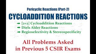 Pericyclic Reaction Part2Cycloaddition Reaction  Diels Alder Reaction [upl. by Erbas]