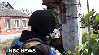 Video shows Ukrainian forces fighting Russian troops on the front line in the Kharkiv region [upl. by Rekcut]