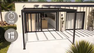 Pergola Evora électrique  Mobilier de jardin Hespéride [upl. by Reiner]