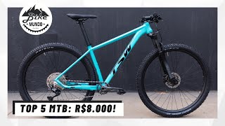 AS MELHORES MTB ATÉ R8000  TOP 5 MTB  BIKE MUNDO [upl. by Mintz]