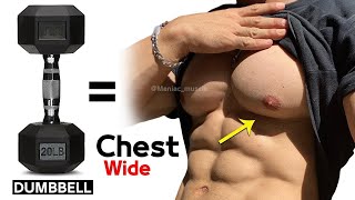 15 PERFECT EXERCISES CHEST WORKOUT WITH DUMBBELLS 🎯 [upl. by Maude818]