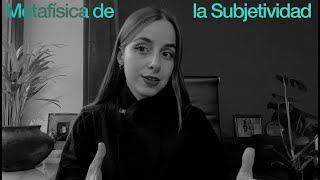 Metafísica de la Subjetividad I  Clase Abierta [upl. by Wiseman904]