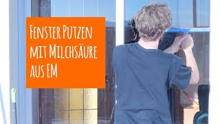 Fenster putzen mit Effektive Mikroorganismen EM oder Sauerkrautsaft [upl. by Jairia]