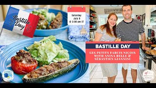 Les Petits Farcis Niçois Bastille Day Cooking Demo with Le Chefs Wife [upl. by Kired]