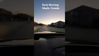 Early Morning Drive in Maple Canada 🍁 october2024 travel maple canadalife [upl. by Prent]