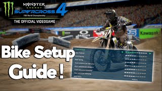 Supercross 4  How to setup your bike [upl. by Ynnaffit]