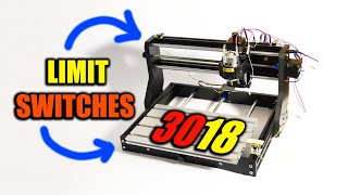 How to install limit switches on 3018 CNC machine [upl. by Aicekal452]