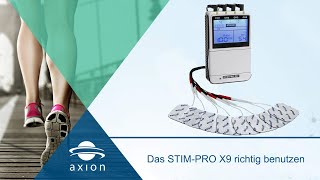 TENS EMS Gerät Anwendung  Erste Schritte mit der Bedienung des Reizstromgeräts Stim Pro X9 [upl. by Allyn]