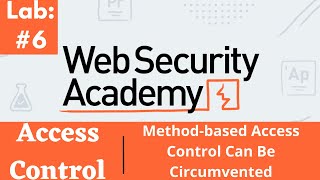 MethodBased Access Control Can Be Circumvented  Web Security Academy Video solution [upl. by Gnahk255]