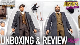 Newt amp Dumbledore The Crimes of Grindelwald Soap Studios 112 Scale Figure Unboxing amp Review [upl. by Nesta]