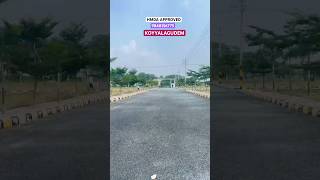 HMDA PLOTS SALE IN KOYYALAGUDEM  MEGA VENTURE 2024  GATED COMMUNITY PLOTS  hmda plots yt [upl. by Enak]