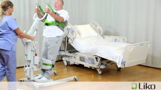 HillRom  Liko® Lifts amp Slings  Transfer Patient from Bed to Toilet [upl. by Attlee875]