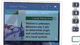 How to work Local Resection Temporary points in Leica TS07 [upl. by Sirtimed]