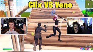 Clix VS Veno 1v1 Buildfights [upl. by Drooff]