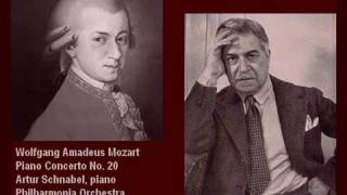 Mozart Piano Concerto No 20 3rd mov  Schnabel  pseudostereo [upl. by Francene]