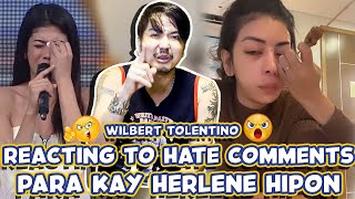 REACTING TO HATE COMMENTS PARA KAY HERLENE HIPON l WILBERT TOLENTINO [upl. by Nnylyar]