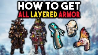 How To Get All Layered Armor Sets  Monster Hunter World Layered Armor Complete Guide [upl. by Benito]