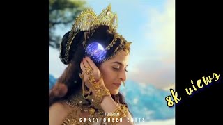 Aigiri nandini song whatsApp status   Crazy mix  Crazy queen edits [upl. by Mensch]