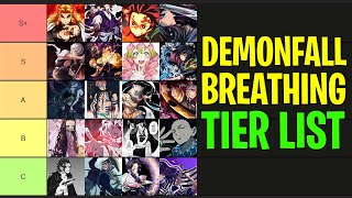 New Demonfall Tier List 2024  All Breathing Ranked From Best To Worst [upl. by Wyndham182]