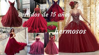 vestidos de 15 años color vino [upl. by Meredeth755]