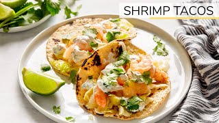 SHRIMP TACOS  easy healthy recipe [upl. by Phillida549]