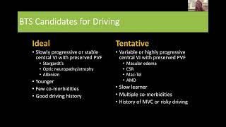 dr diane whitaker of duke university discusses bioptics for driving [upl. by Bamford482]