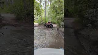 Muddy Trail RidingPioneer 520 Yamaha Grizzly CFMoto ATV Silver Lake OHV redclayriders atv shorts [upl. by Kreit]