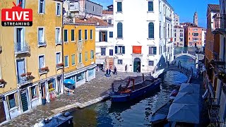 🔴 Venice Italy Live Webcam  Dorsoduro in Live Streaming from Hotel American Dinesen  Full HD [upl. by Cnahc]