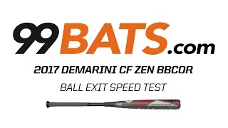 2017 DeMarini VOODOO INSANE BBCOR  Ball Exit Speed Test [upl. by Marcelle]