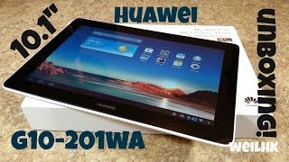 Huawei S10201WA 101quot 12GHz Quadcore 412 IPS HD Tablet  Unboxing [upl. by Artekal800]