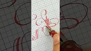 Guide To Writing The Most Attractive Letter in Calligraphy calligraphy cursive handwriting [upl. by Llecram]