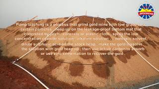 Extraction of gold by heap leaching [upl. by Helbona]