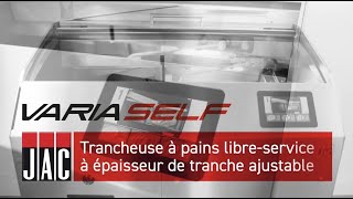 JAC Varia Self Trancheuse à pains à épaisseur variable coupeuse à épaisseur de tranche ajustable [upl. by Tiga]