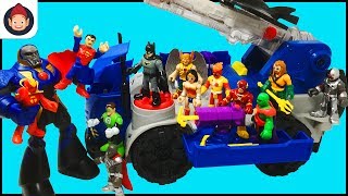 Imaginext Batman RC Mobile Command Center Unboxing Toy Video  Justice League Battles Darkseid [upl. by Yanarp849]