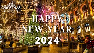 Happy New Year 2024 🎁 Best Happy New Year Music 2024 🎉 Beautiful New Years Eve Ambience 2024 [upl. by Jorgan379]