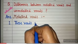 Difference between metalled road and unmetalled roadarintelligentkids [upl. by Hahsi]