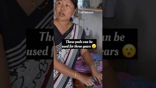 Makes reusable cotton pads youtubeshorts motivation sanitarynapkins sanitarypads heroes shorts [upl. by Dian]