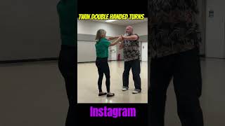 New Jive of Herts dance move Twin Double Handed Turns dance dancer rocknroll rockabilly jive [upl. by Inan]