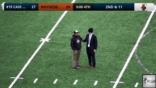 Waynesburg vs CWR Football 11919 [upl. by Wilburt610]