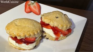 How To Make Scones  Best Scone Recipe by World Cuisine [upl. by Aivilys]