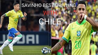 SAVINHO BEST SKILLS VS CHILE SAVINHO BEST PERFORMANCE WITH CHILE [upl. by Sieber]