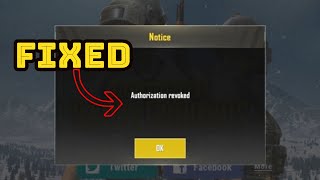 NEW METHOD Authorization Revoked Login Error Fixed PUBG  PUBGMobile [upl. by Enitsed718]