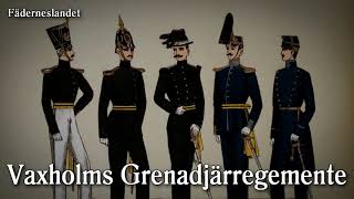 Swedish Regimental March  quotVaxholms Grenadjärregementes Marschquot [upl. by Arihsak]